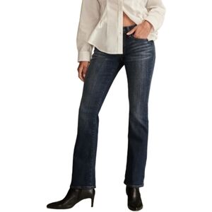 Lucky Brand Sweet Bootcut Jeans Size 12 Mid Rise Dark Wash New NWT Boho Western